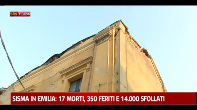 Sisma in Emilia: 17 morti e 14000 sfollati