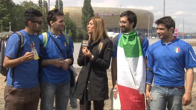 Verso Italia-Spagna: l'attesa dei tifosi a Danzica