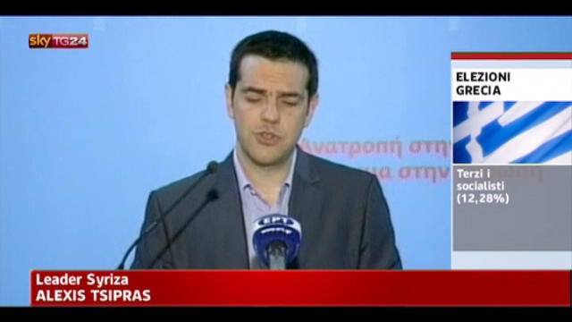 Grecia, prime dichiarazioni del leader sinistra radicale