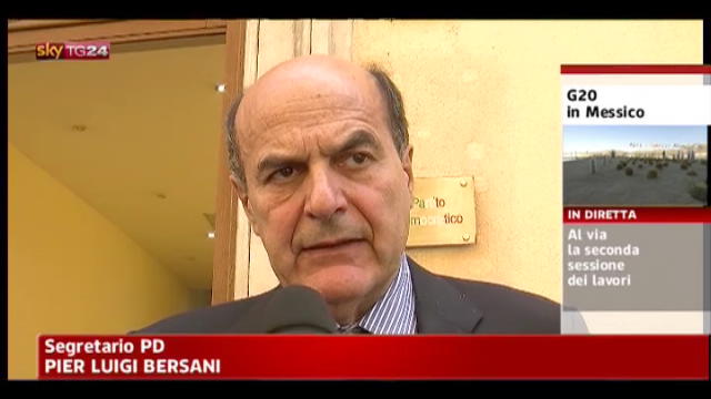 Bersani: esodati, no a situazione in così grave incertezza