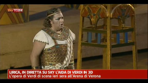 Lirica, in diretta su Sky l'Aida di Verdi in 3D