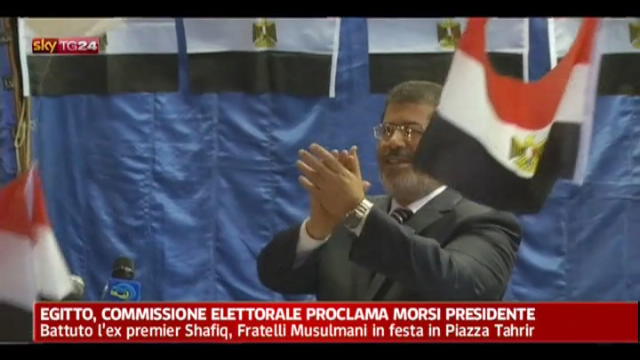 Egitto, Morsi ha vinto elezioni presidenziali