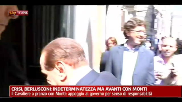 Crisi, Berlusconi: indeterminatezza avanti con Monti