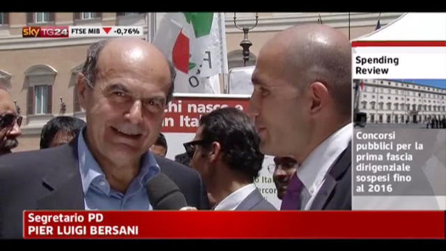 Bersani: elezioni lontane, Italiani hanno altri problemi
