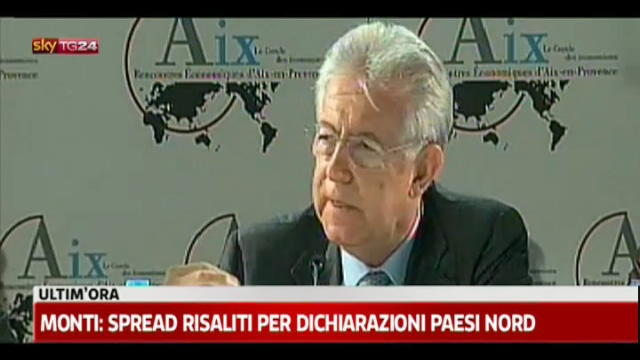Monti: l'Italia non è un paese debitore
