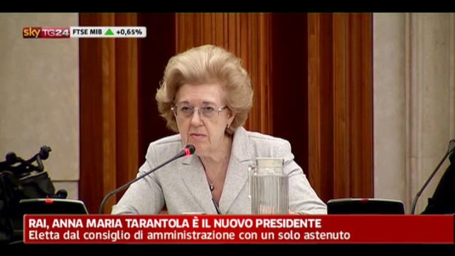 Rai, Anna Maria Tarantola è il nuovo presidente