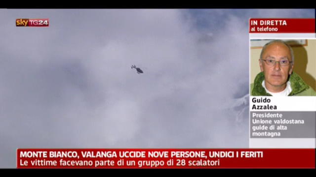 Tragedia Monte Bianco, a Sky TG24 interviene Guido Azzalea