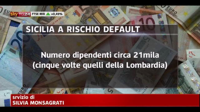 Sicilia, i conti della Regione a rischio default