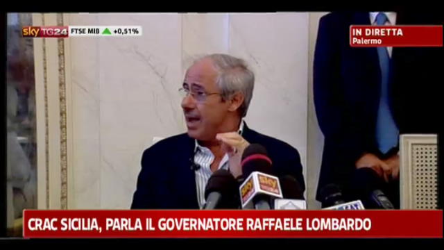 Crac Sicilia, parla il governatore Raffaele Lombardo
