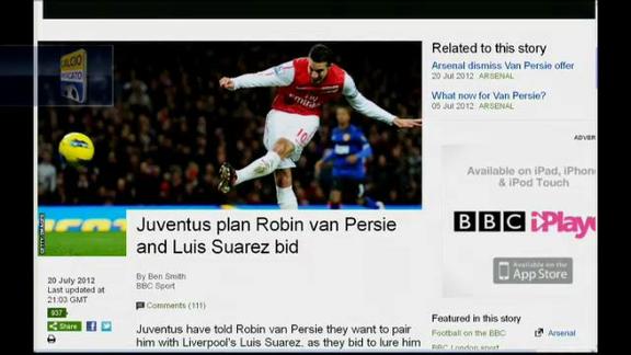 Juve, stampa inglese choc: attacco Suarez-Van Persie?