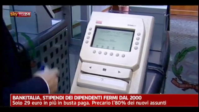 Bankitalia, stipendi dei dipendenti fermi dal 2000