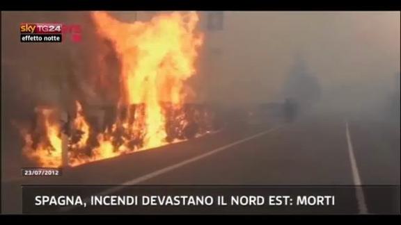 Effetto notte - Spagna, incendi devastano il nord est: morti