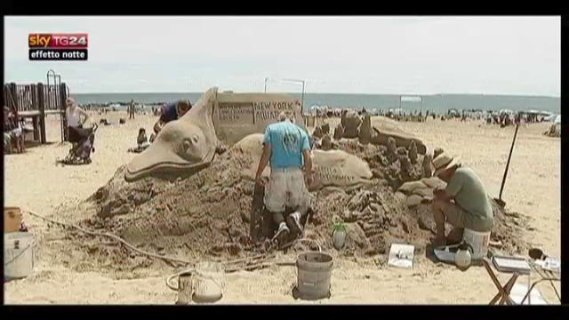 Lost & found - Gara di sculture di sabbia a New York