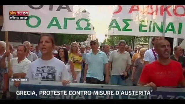 Effetto notte - Grecia, proteste contro misure d'austerità