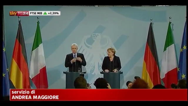 Monti e Merkel, attuare decisioni summit UE senza ritardi