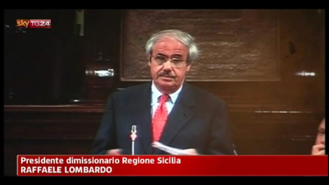 Lombardo si dimette da Presidente della regione Sicilia