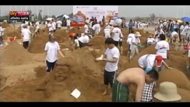 Lost & Found, Cina: gara di sculture di sabbia a Dalian
