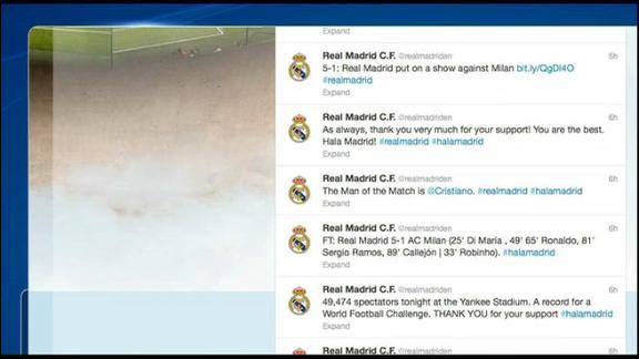 Milan-Real Madrid, la partita racontata su Twitter