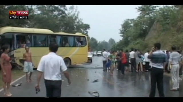 Effetto Notte: Cina, morti e feriti in scontro pickup e bus