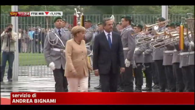 Crisi Grecia, Merkel riceve Samaras a Berlino