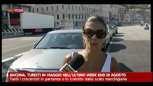 Ancona, i turisti in viaggio nell'ultimo weekend di agosto