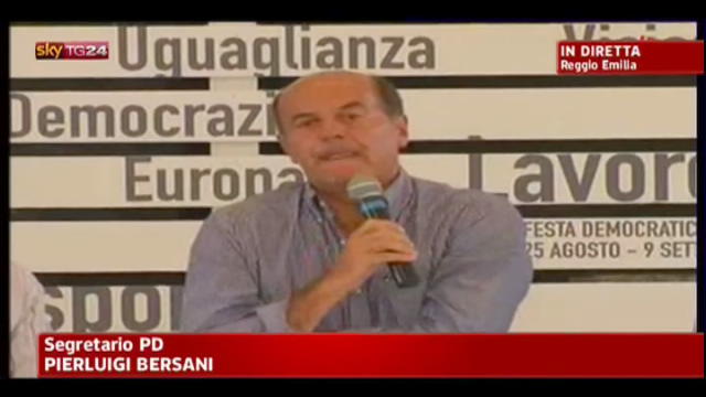 Festa Democratica, l'intervento di d'apertura di Bersani