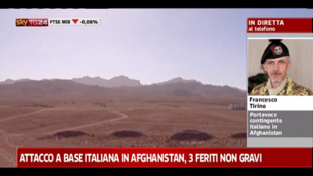 Attacco a base italiana in Afghanistan, 3 feriti non gravi