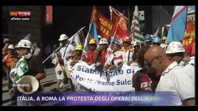 Effetto Notte, Italia: a Roma protesta operai Alcoa