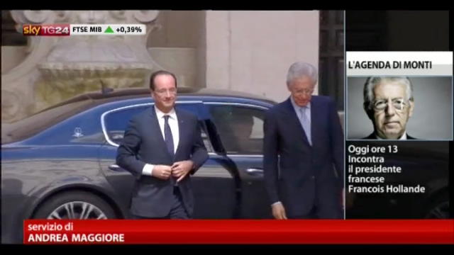 Attesa per il vertice tra Monti e Hollande