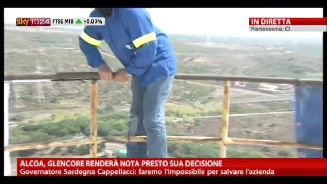 Sky Tg24 sul silos Alcoa con gli operai