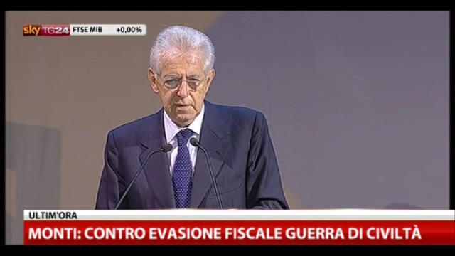 Monti: le cose fatte hanno evitato il tracollo dell'Italia