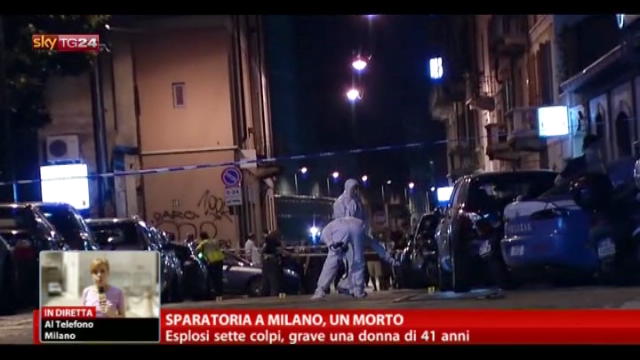 Sparatoria a Milano, un morto