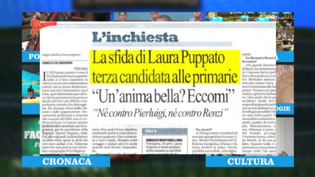 Gli Sgommati, Laura Puppato spaventa Bersani e Renzi