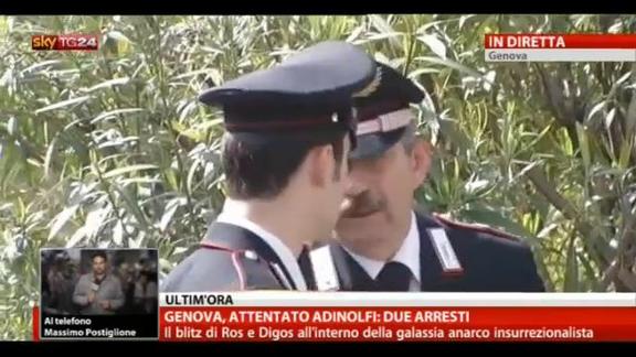 Genova, attentato Adinolfi: due arresti