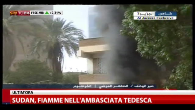 Sudan, fiamme nell'ambasciata tedesca