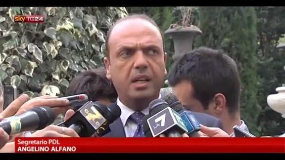 Alfano: Berlusconi? Aspettiamo la legge elettorale