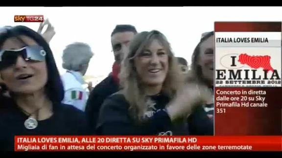 Italia loves Emilia, alle 20 diretta su Sky Primafila HD