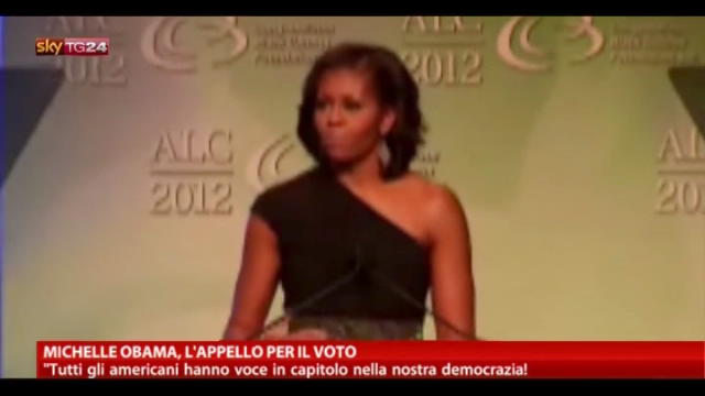 Michelle Obama, l'appello per il voto