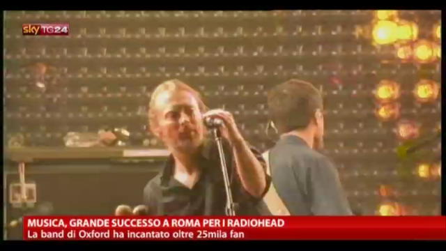 Musica, grande successo a Roma per i Radiohead