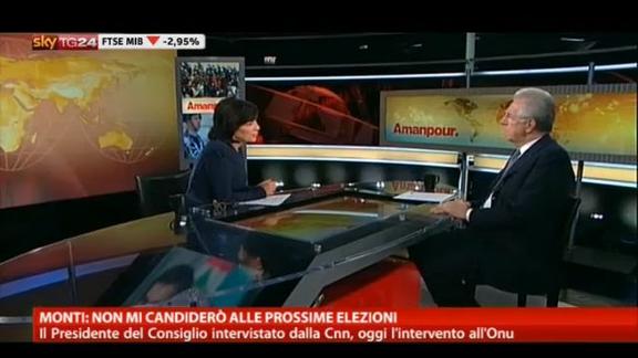 Monti: non mi candiderò alle prossime elezioni