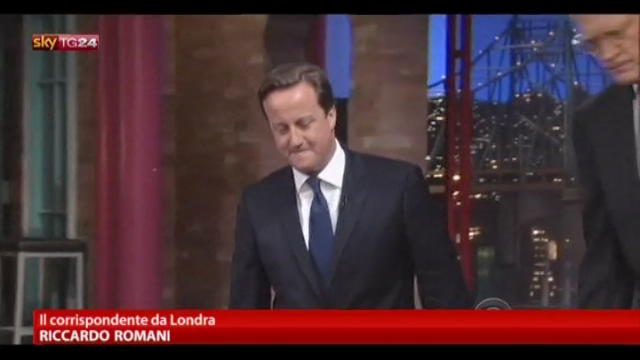 David Cameron al Letterman Show fa una figuraccia
