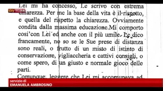 Lettera Berlusconi, Fini: ci rivedremo in tribunale
