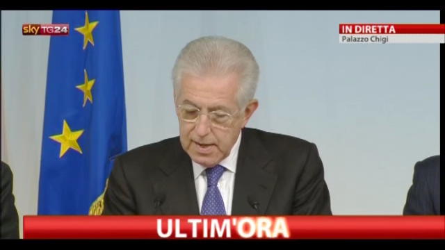 CdM approva decreto tagli politica, le parole di Monti