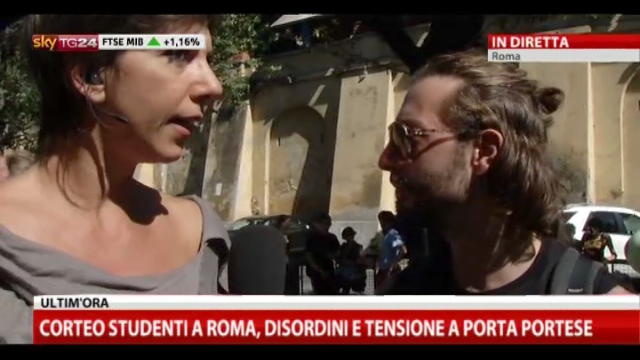 Corte studenti a Roma, la testimonianza di un manifestante