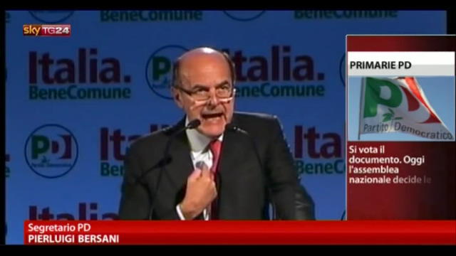 PD, Bersani: unica regola cambiata è per aprire corsa