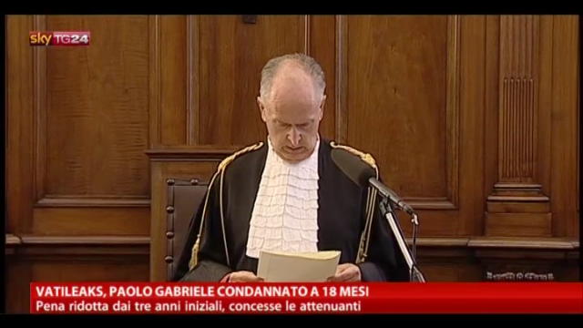 Vatileaks, Paolo Gabriele condannato a 18 mesi