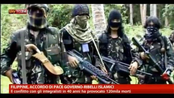 Filippine, accordo di pace Governo-Ribelli islamici
