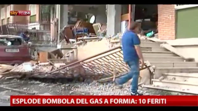 Esplode bombola del gas a Formia: 10 feriti