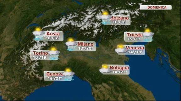 Meteo Italia (12.10.2012) pomeriggio