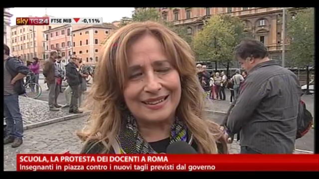 Scuola, la protesta dei docenti a Roma